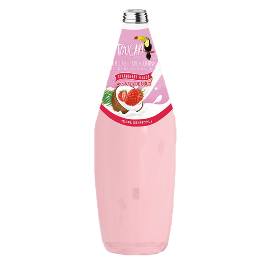 Toucan Coconut Milk With Nata De Coco Strawberry 16.3 Oz - Case - 12 Units