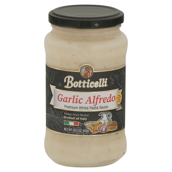 Botticelli Premium White Garlic Alfredo Pasta Sauce 14.5 Oz