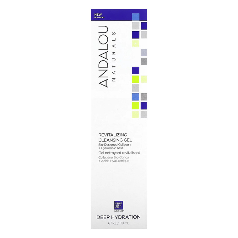 Andalou Naturals Deep Hydration Revitalizing Cleansing Gel 6 Oz