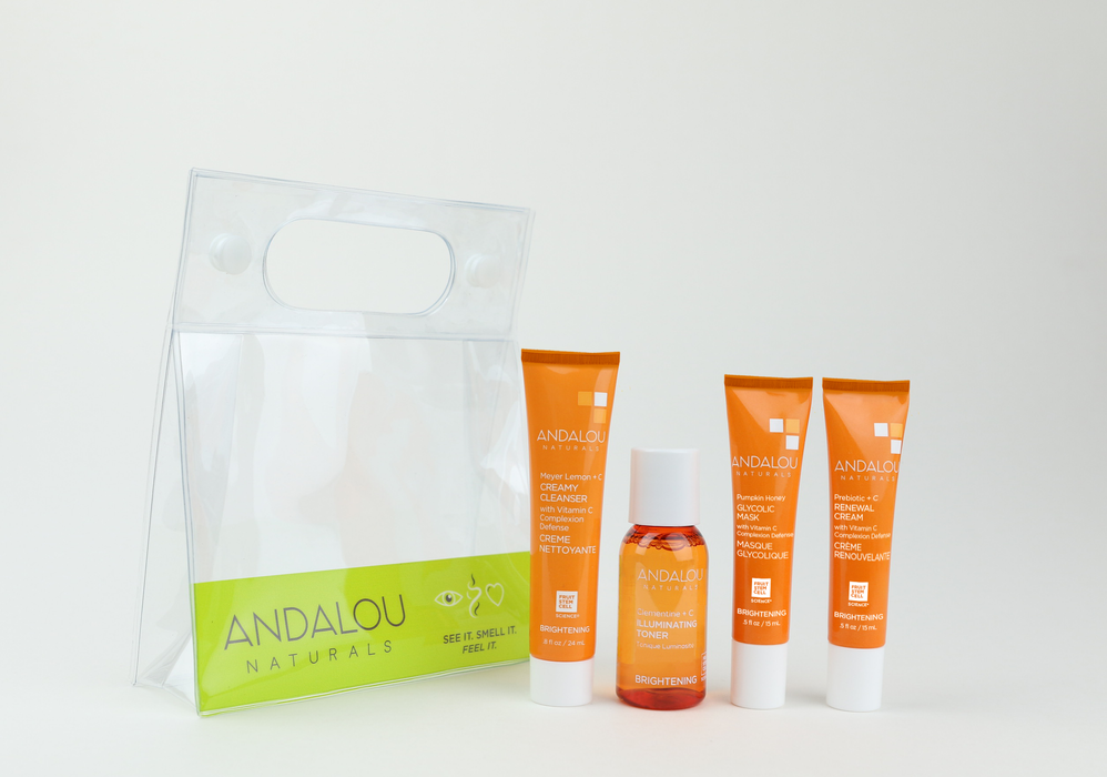 Andalou Naturals Brightening On The Go Essentials, 1 Kit