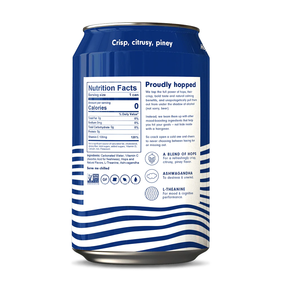 Hop Wtr Classic Water - 12oz Can