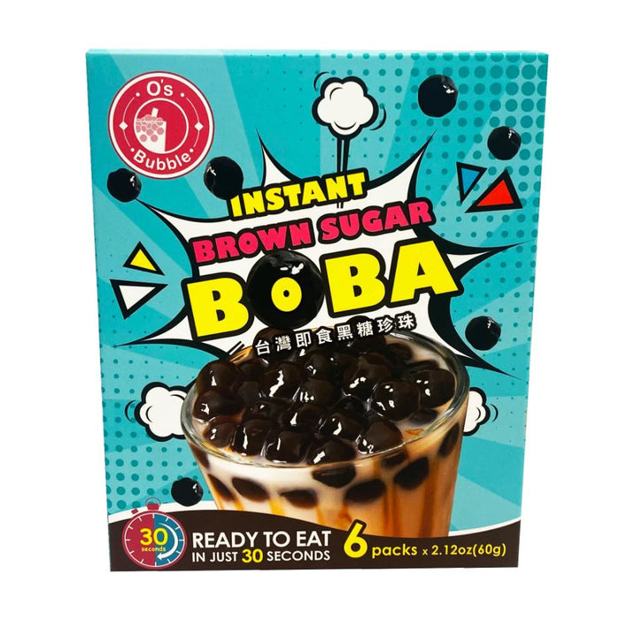 O's Bubble Instant Brown Sugar Boba 6 Pack 12.7oz