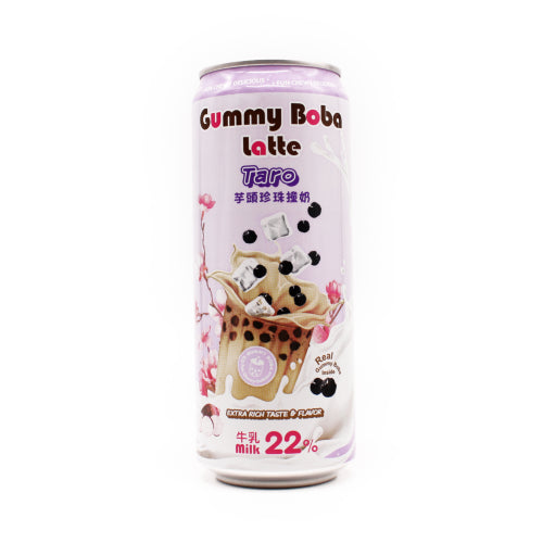 O's Bubble Gummy Boba Latte Taro 470Ml