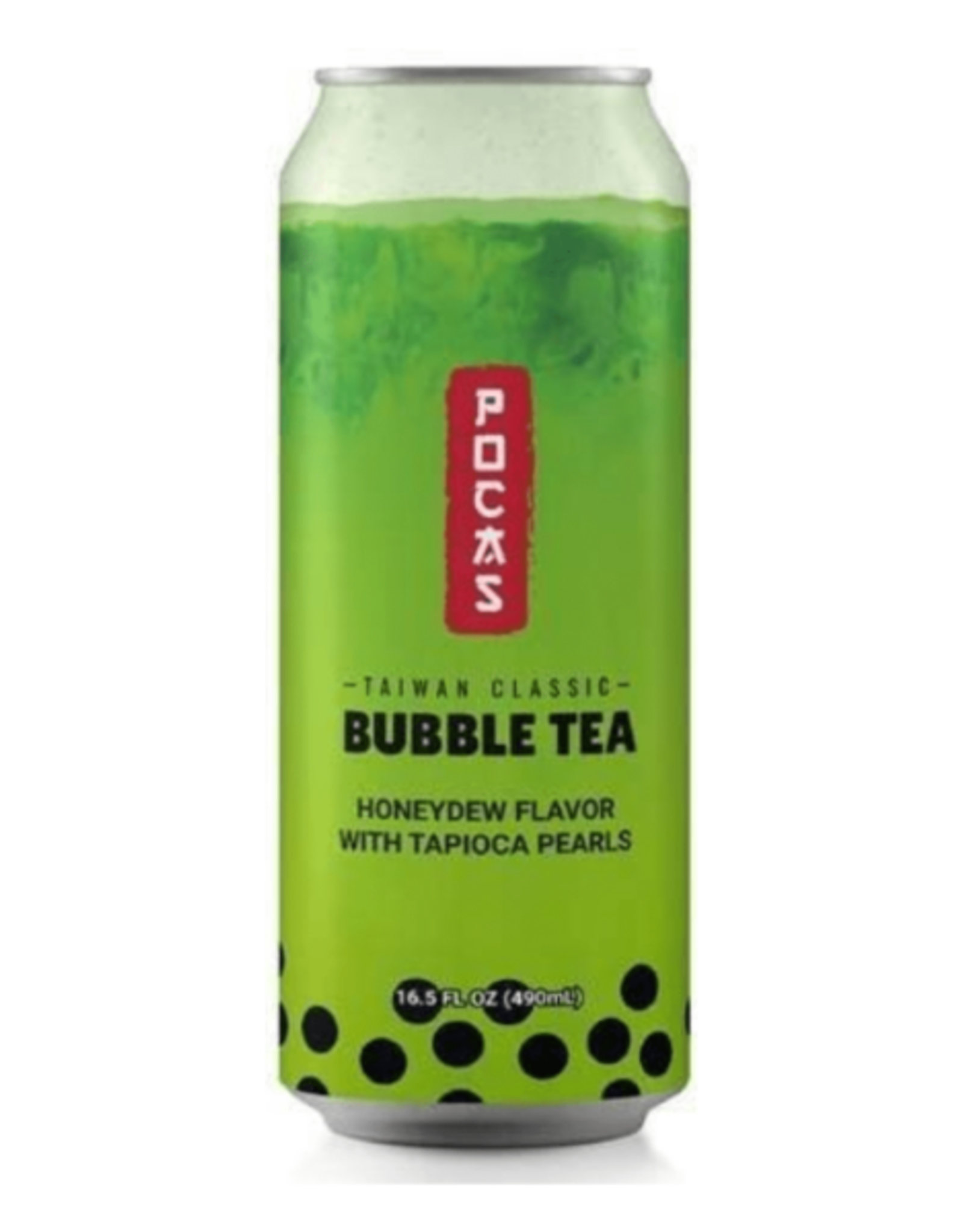 Pocas Bubble Tea Honeydew Flavor With Tapioca Pearls