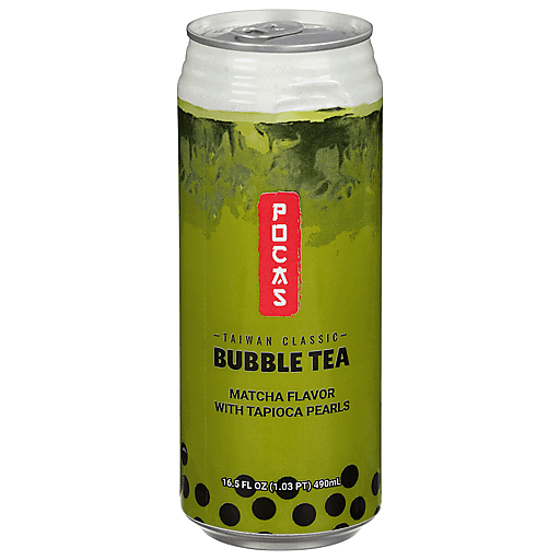Pocas Bubble Tea Matcha Flavor With Tapioca Pearls