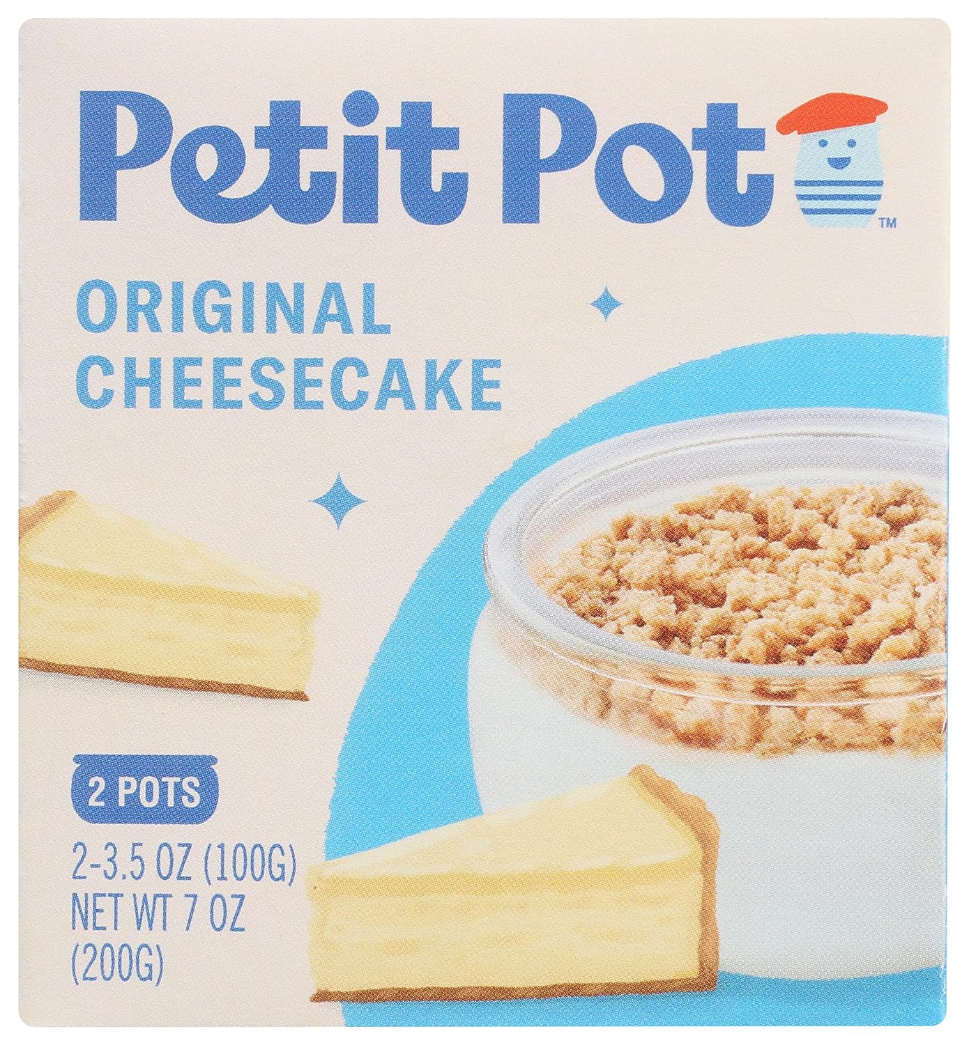 Petitpot Petit Pot - French Dessert - Original Cheesecake - 2, 3.5oz Pots