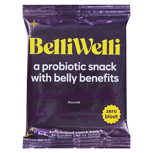 BelliWelli Snack Bars, Chocolate Chip Cookie, Soft-Baked 1.41 Oz