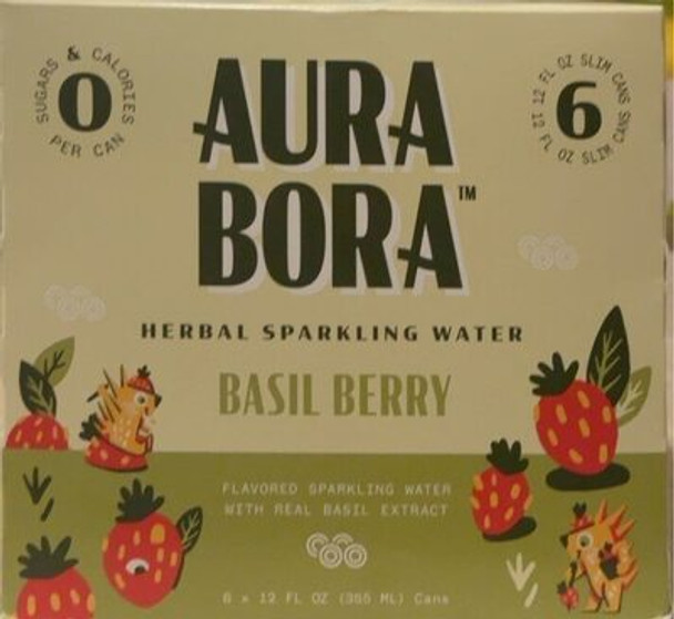 Aura Bora Spk Water Basil Berry 6 Pack - Case Of 4-6/12 FZ
