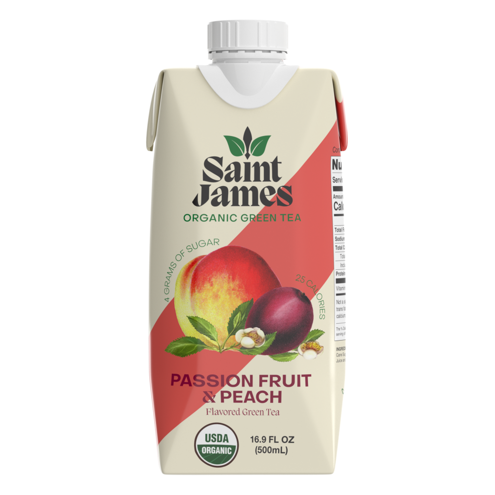 Saint James Organic Passion Fruit & Peach Green Tea