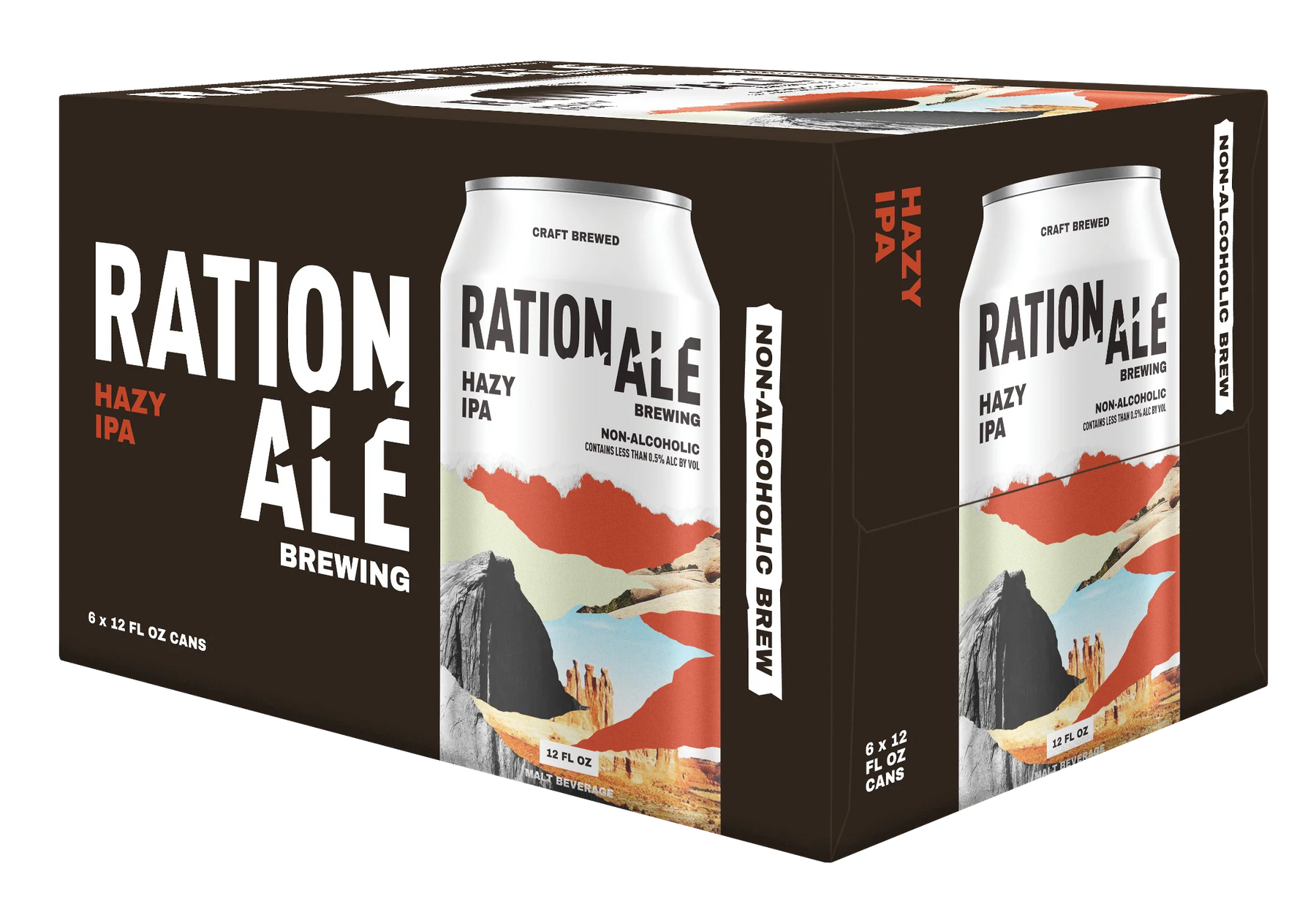 Rationale Brewing Ration Ale Hazy IPA Non Alcoholic 12oz 6 Pack Can