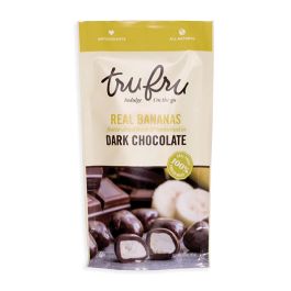 Tru Fru Freeze-Dried Bananas In Dark Chocolate - 12 Count Box