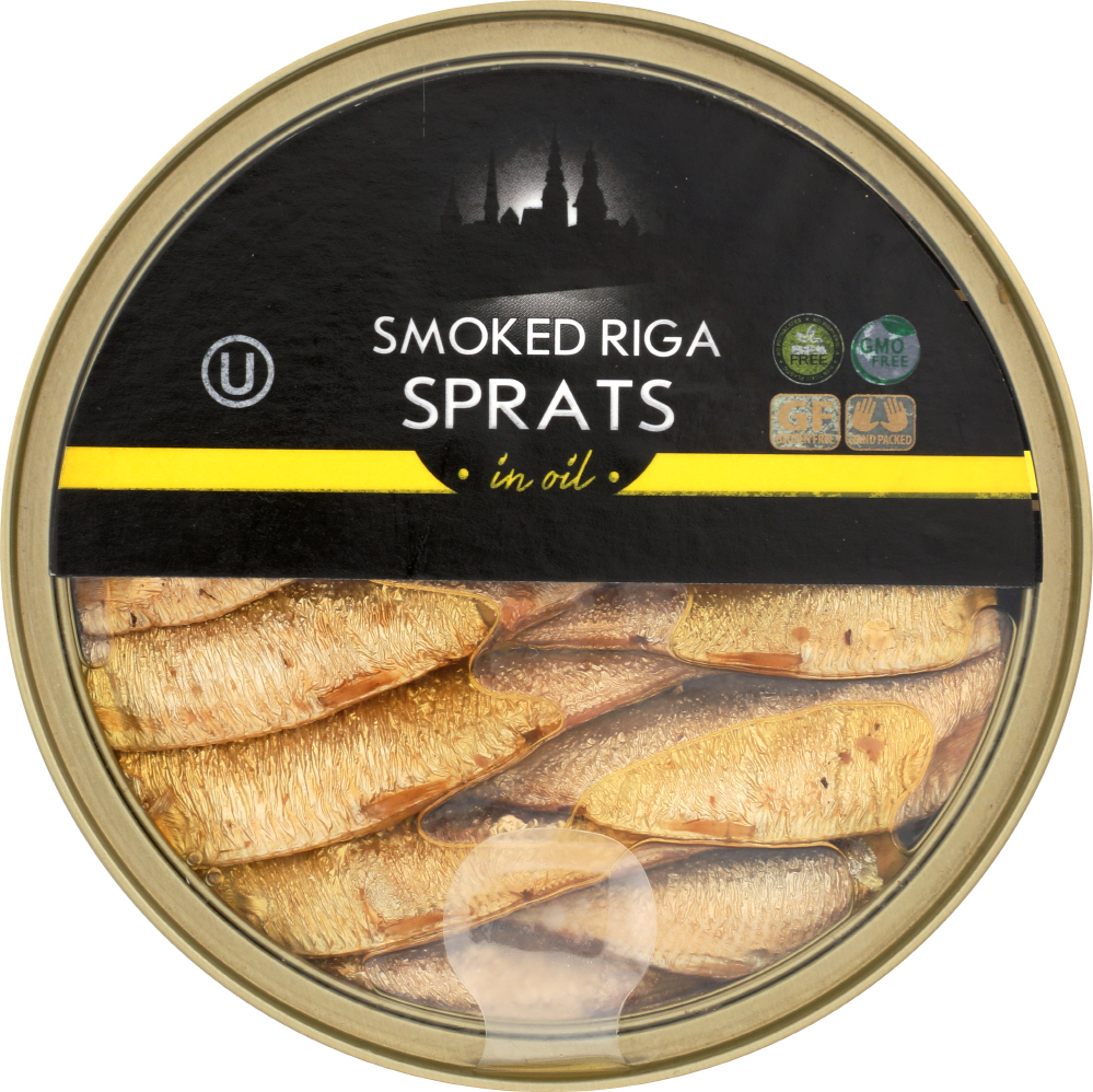 Riga Gold Smoked Sprats In Oil 160g