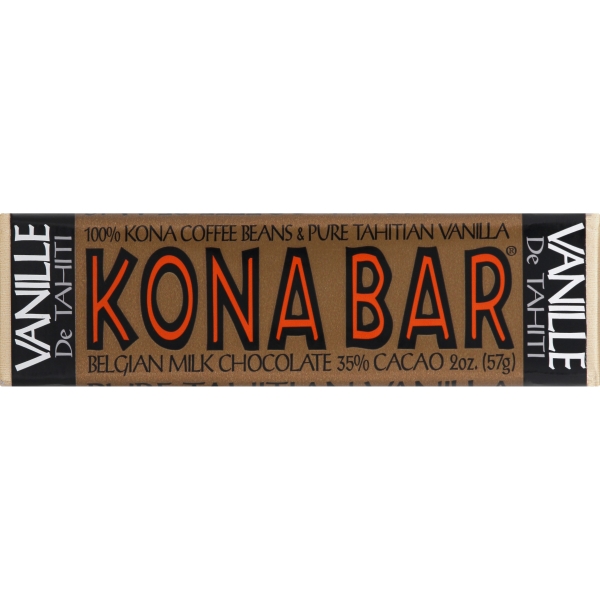 Kona Coffee Chocolate Bar, MC Tahitian Vanilla