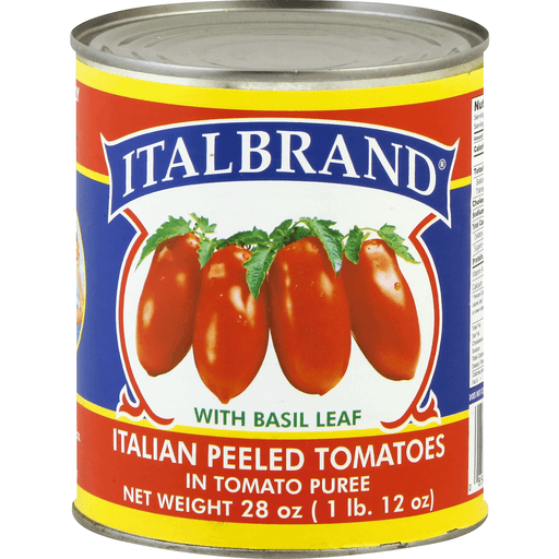 Italbrand Tomatoes, Peeled, Italian, In Tomato Puree