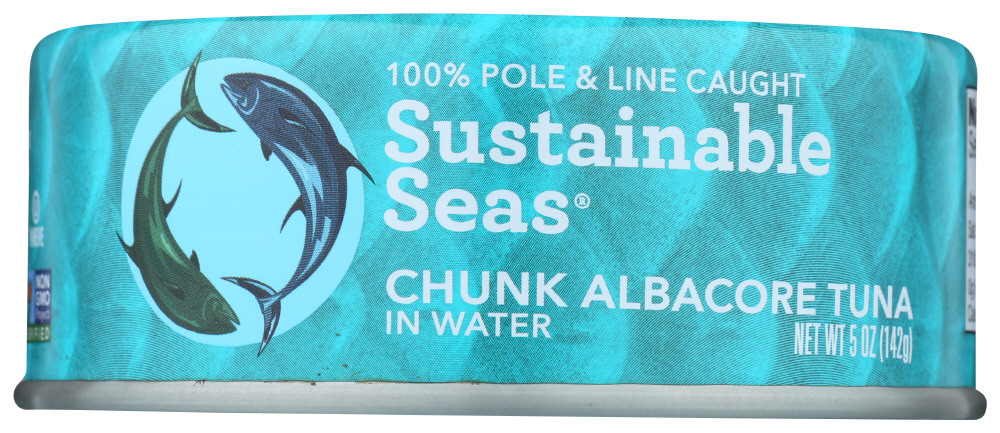 Sustainable Seas Albacore Tuna, Chunk, In Water