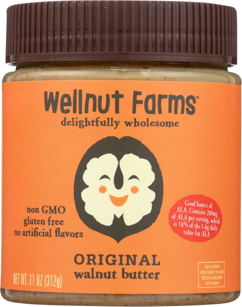 Wellnut Farms Walnut Butter Original, 11 Oz