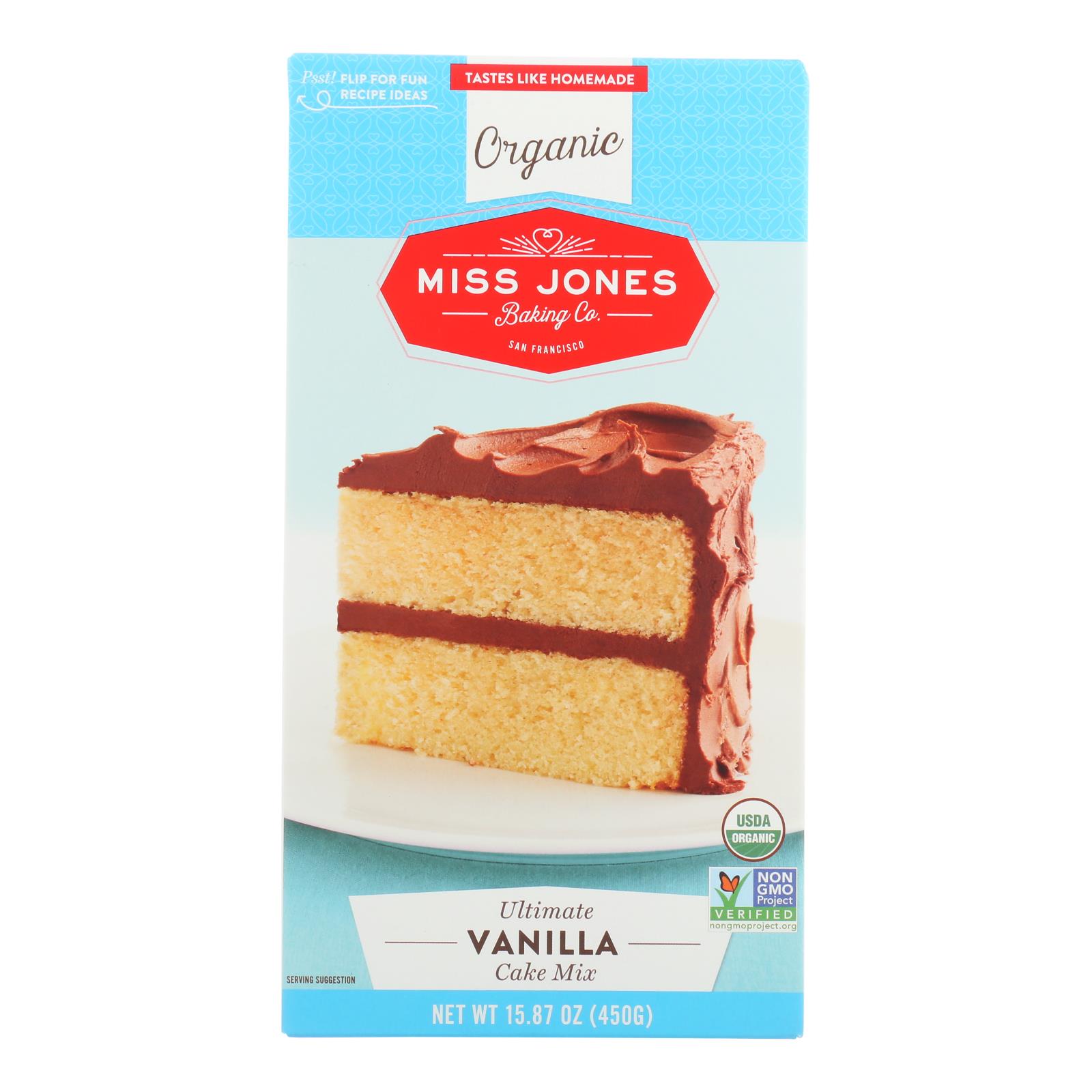Miss Jones Baking Organic Vanilla Cake Mix, 15.87 Ounce