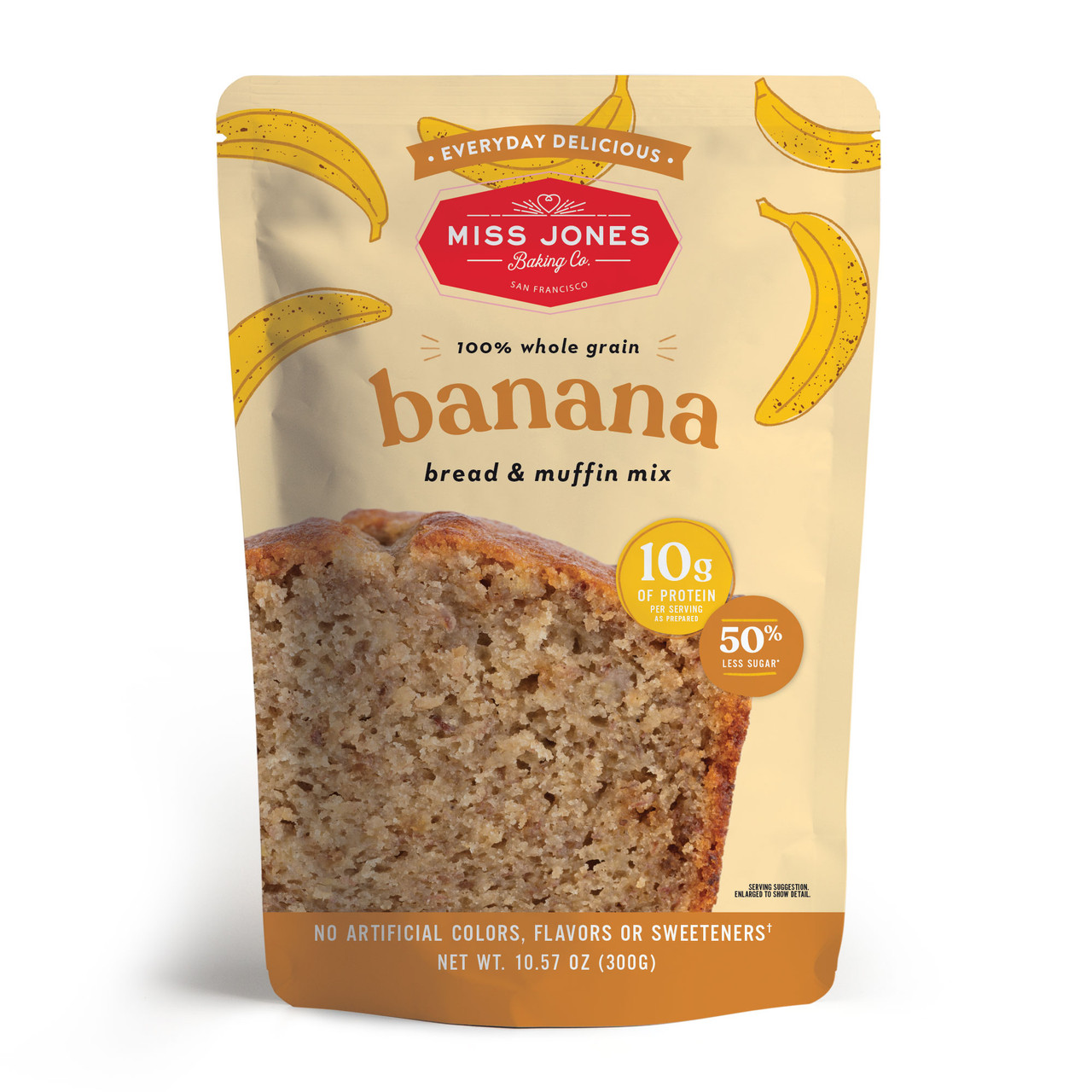 Miss Jones Baking Whole Grain Banana Bread & Muffin Mix