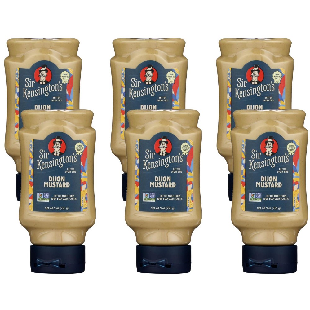 Sir Kensington's Dijon Mustard 9 Oz Squeeze Bottle 6ct Case