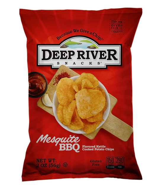 Deep River Snacks Mesquite Bbq Kettle Cooked Potato Chips 2 Oz Bag