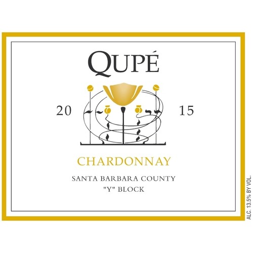Vinnin liquors Qupe Chardonnay Block Y Santa Maria Valley