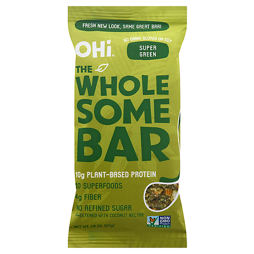 Ohi Superfood Bar Super Green, 1.80 Oz