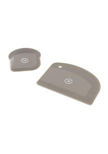 Gibson Everyday Gibson Everyday Flexible Polymer Scraper Set In Dark Taupe