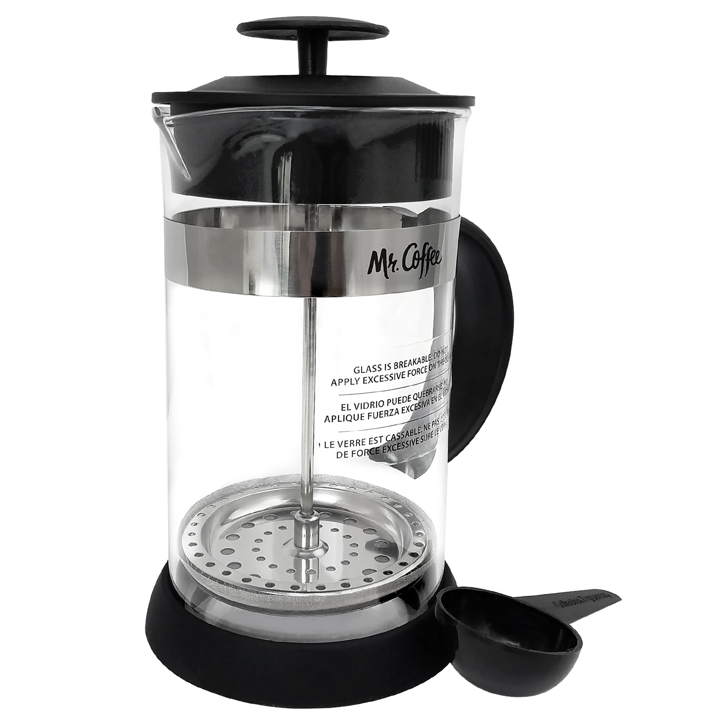 Mr. Coffee 32 Ounce Cafe Oasis Quart Glass Body French Press Maker