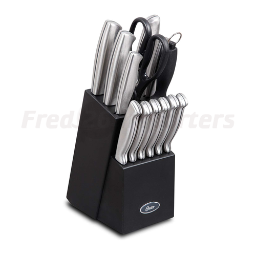 Oster 70561.14 Baldwyn 14 Piece Stainless Steel Cutlery Block Set