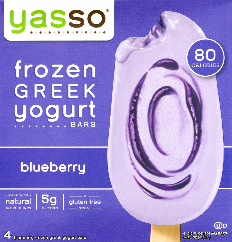 Yasso Frozen Greek Yogurt Bars Blueberry