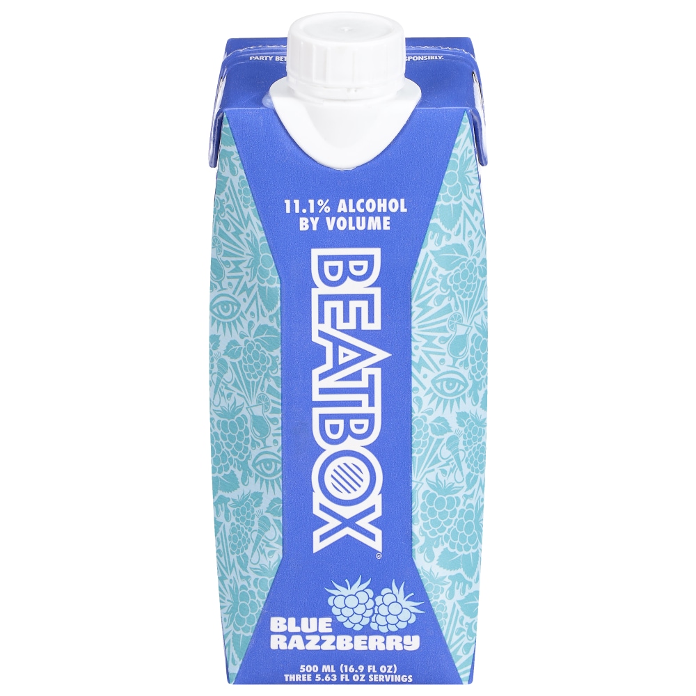 Beatbox Wine, Blue Razzberry 16.9 Fl Oz