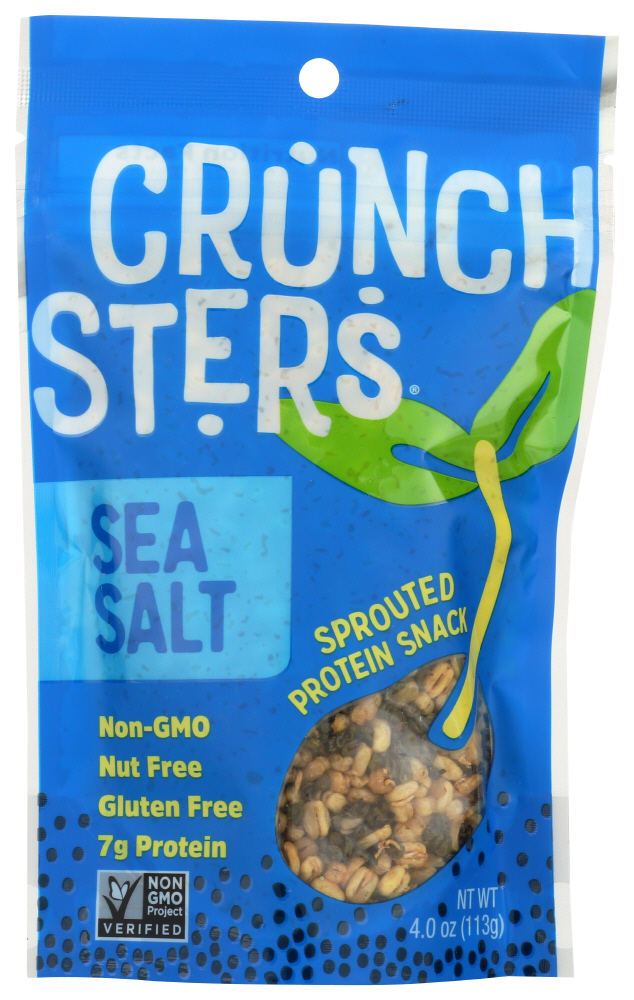 Crunchsters Sprouted Protein Snack Sea Salt By – Case Of 6, 4 Oz