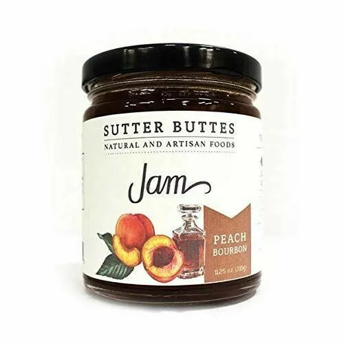 Sutter Buttes Natural Artisan Peach Bourbon Jam 11.25 OZ