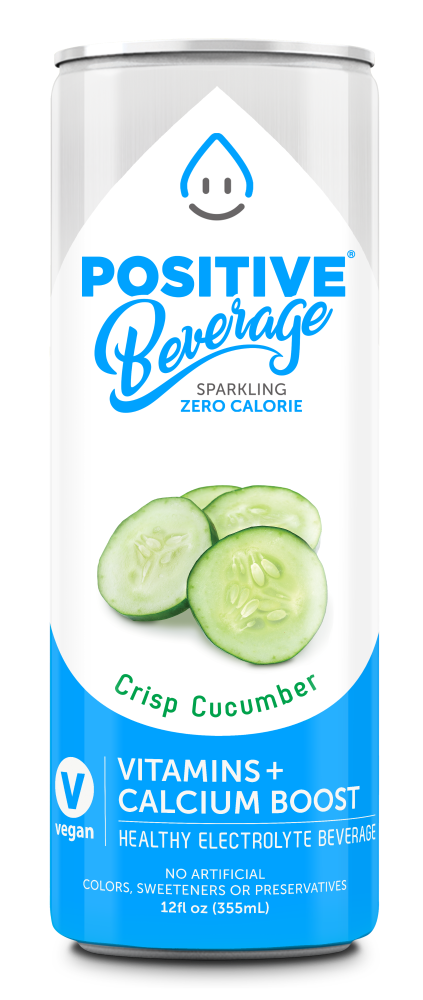 Positive Beverage H20: Crisp Cucumber, 12 Oz