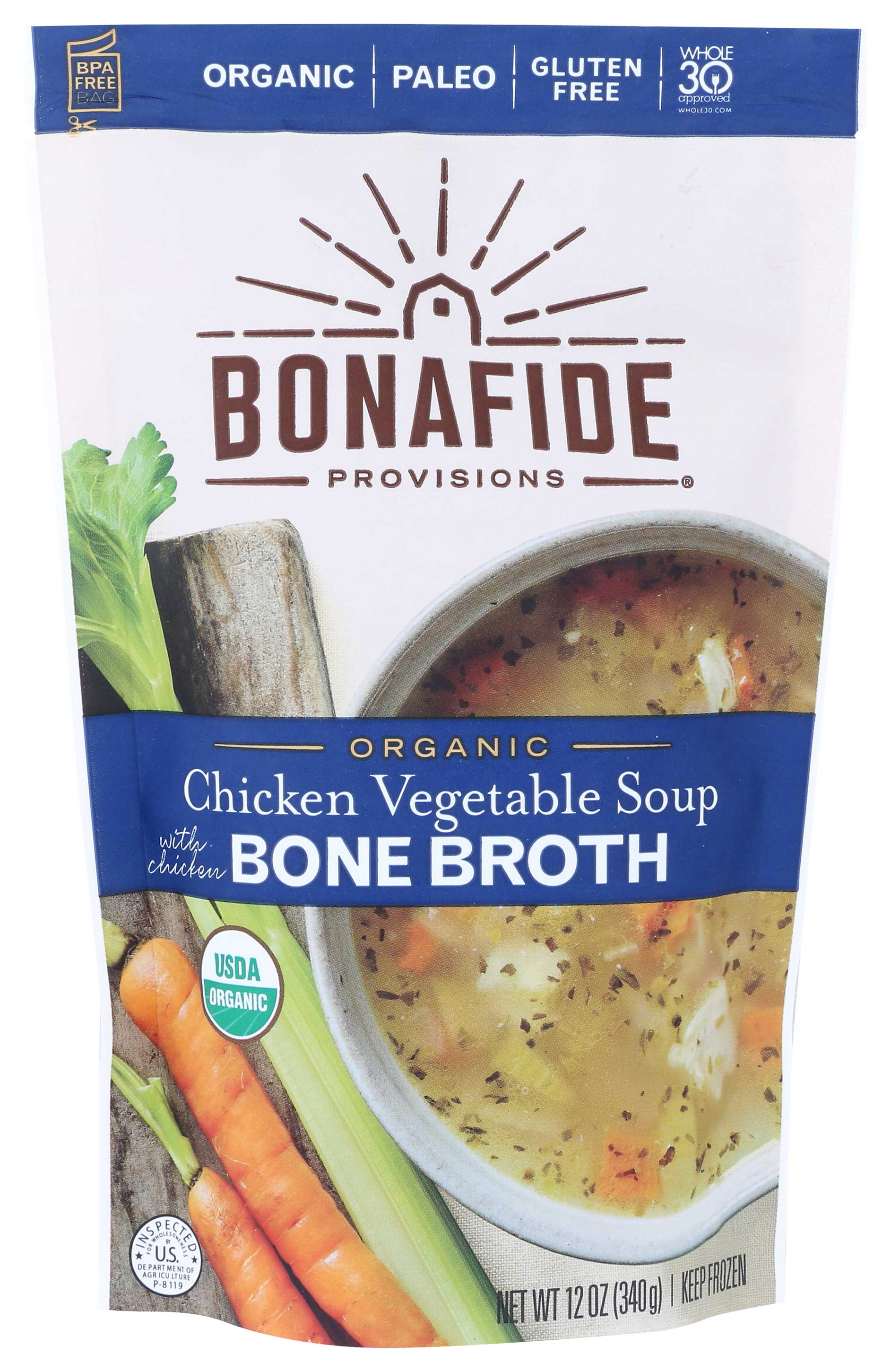 Bonafide Provisions Organic Chicken Vegetable Soup Bone Broth