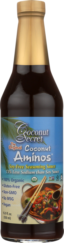 Coconut Secret Aminos Soy Free Seasoning Sauce, 16.9 Fl Oz
