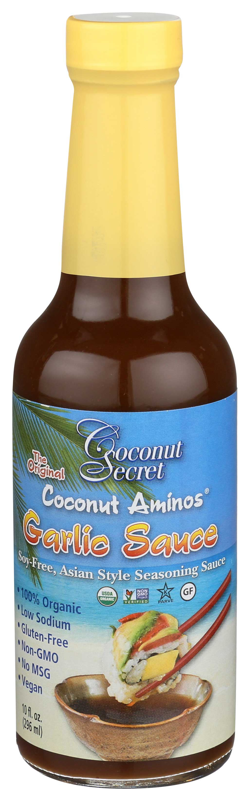 Coconut Secret Aminos Garlic Sauce 10 Fl Oz