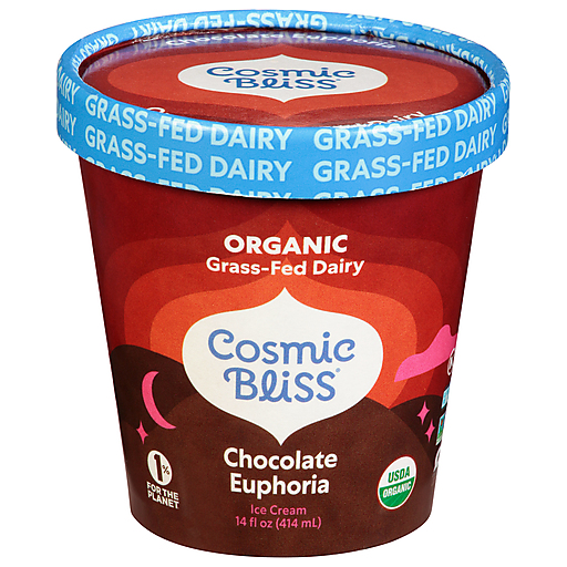 Cosmic Bliss Ice Cream, Chocolate Euphoria 14 Fl Oz