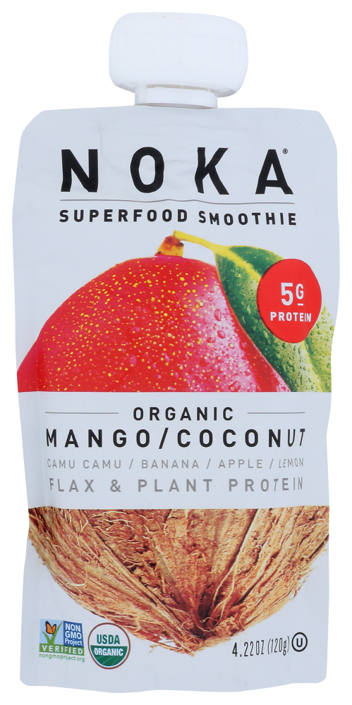 Noka Superfood Smoothie Organic Mango Coconut 4.22 Oz