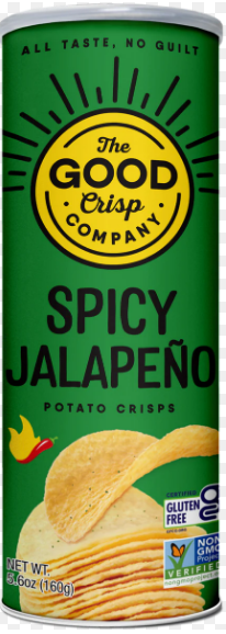 The Good Crisp Company Spicy Jalapeno Potato Crisps, 5.6 Oz
