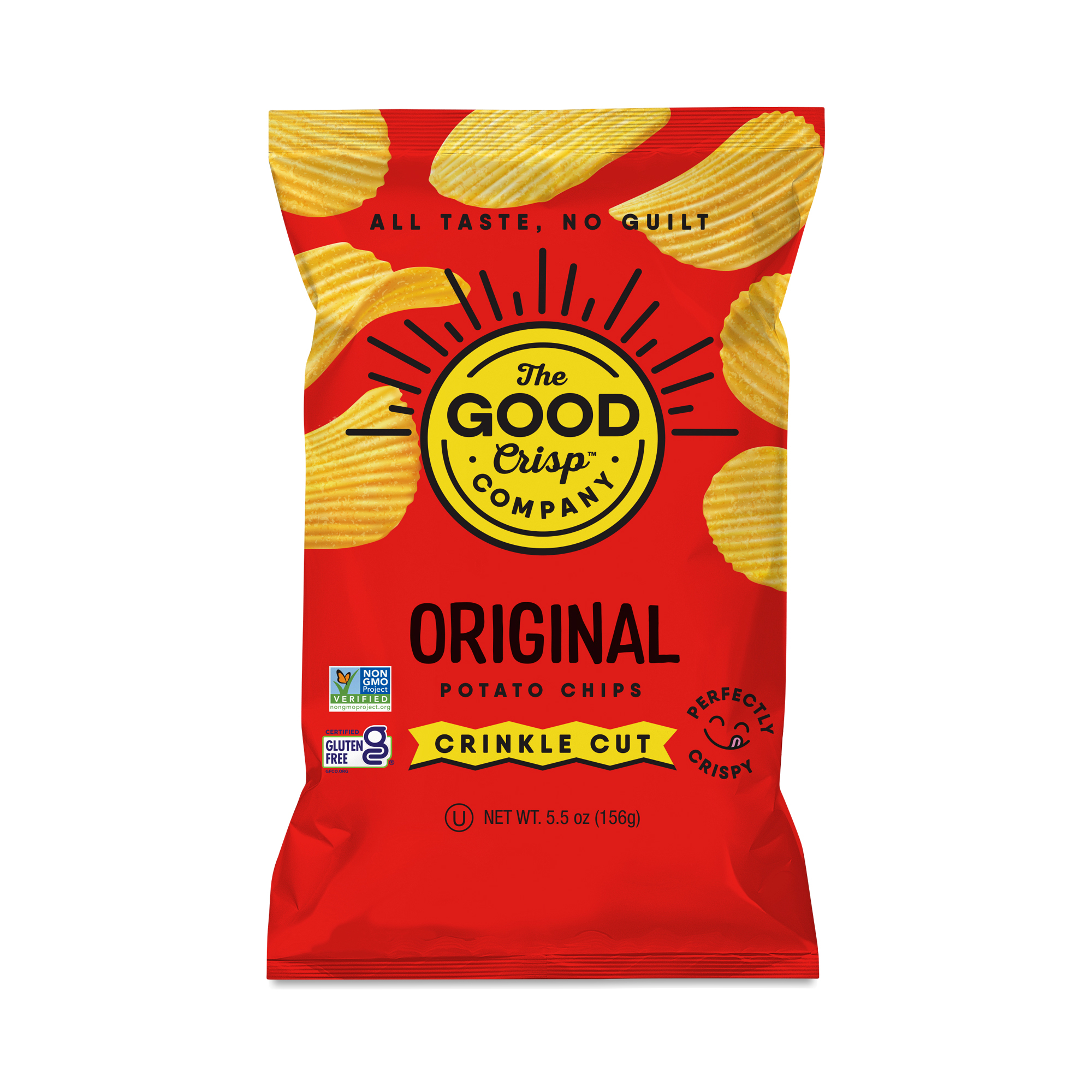 The Good Crisp Company Crinkle Cut Potato Chips, Original