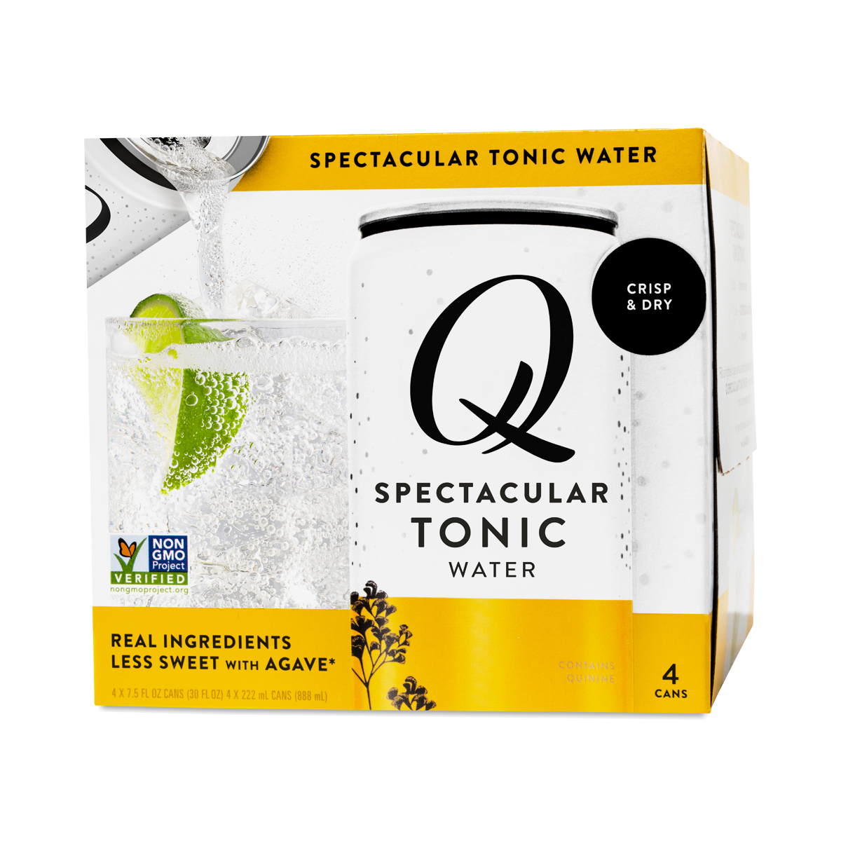 Q Spectacular Tonic Water 7.5 Oz 4 Cans