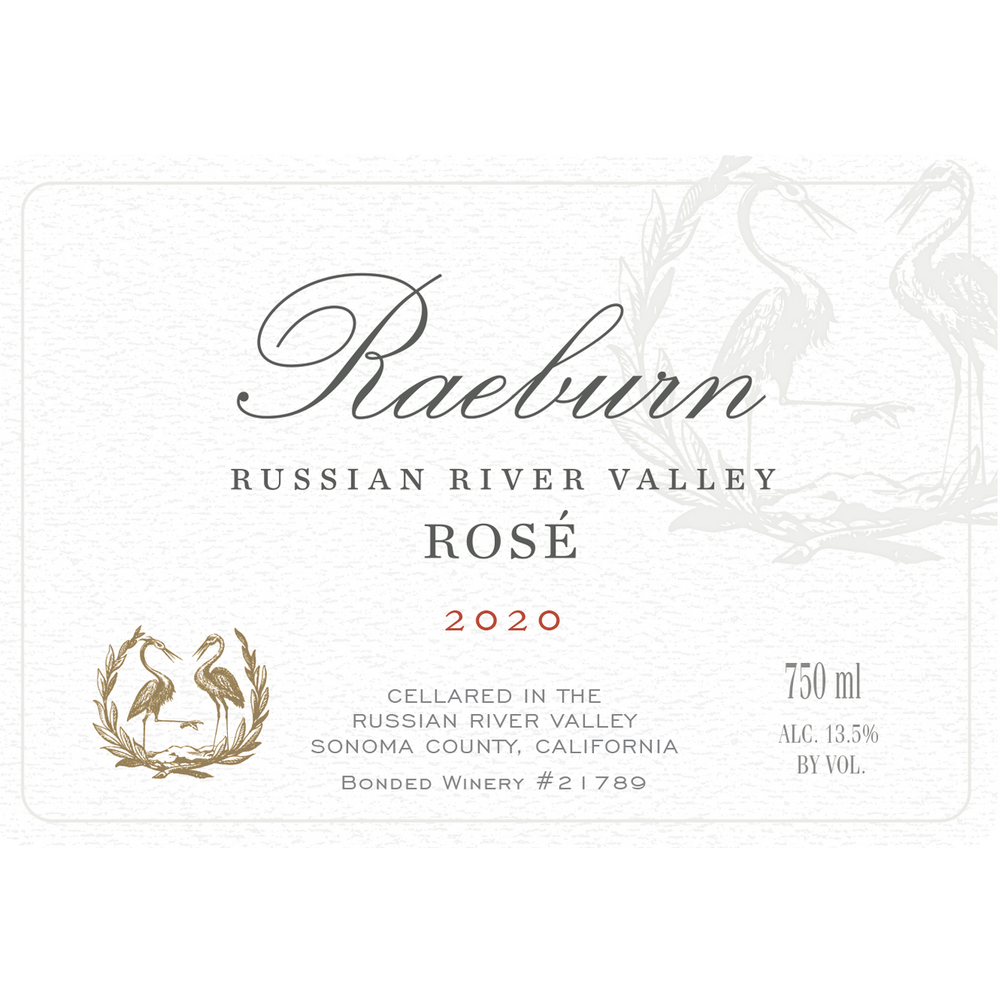 Raeburn Wine, Rose, Russian River Valley, 2018