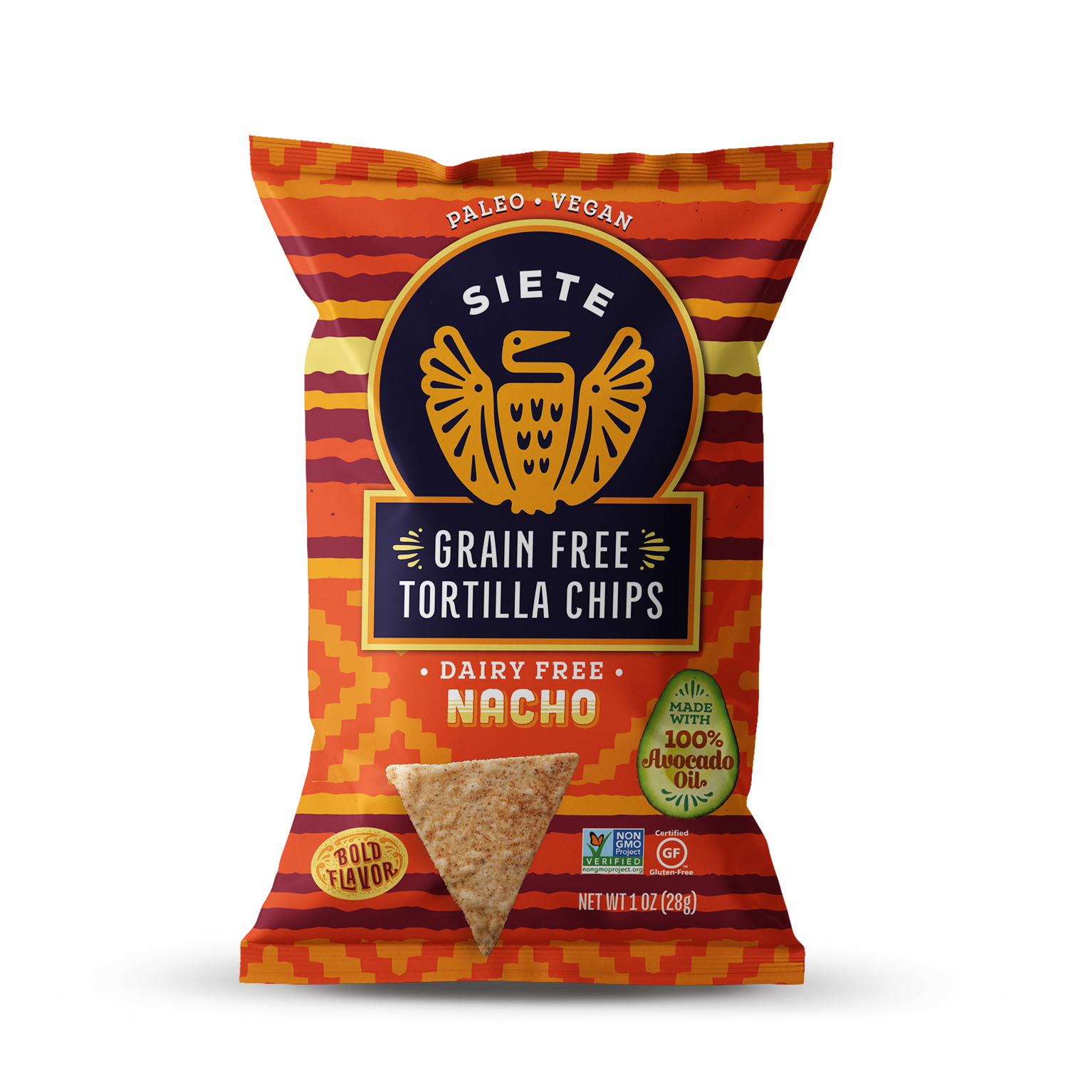 Siete Tortilla Chips, Grain Free, Nacho