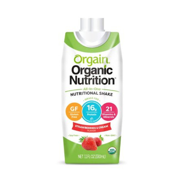 Orgain Organic Nutritional Shake Strawberry & Cream 330ml
