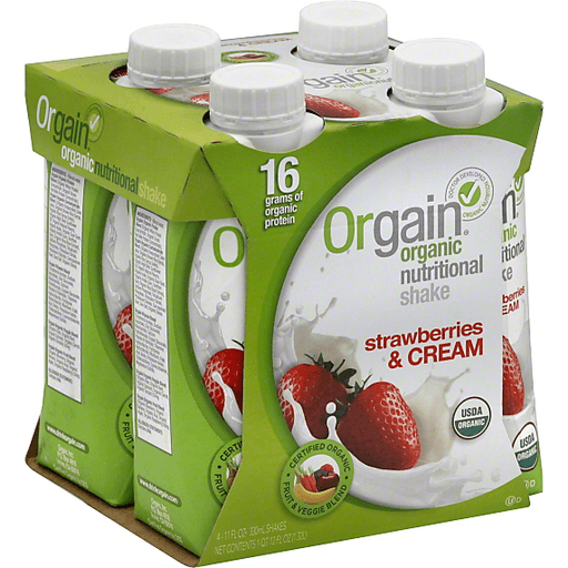 Orgain Organic Nutrition Complete Protein Shake Strawberries & Cream
