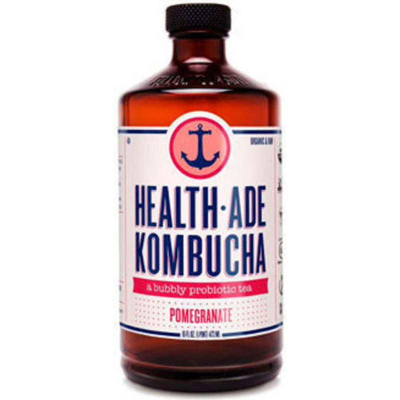 HOA Health Ade Kombucha Pomegranate 16oz Bottle