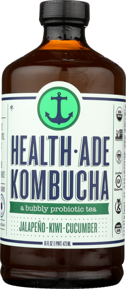 Health Ade Kombucha Kombucha, Jalapeno-Kiwi-Cucumber