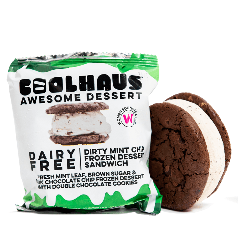 CoolHaus Ice Cream Sandwich, Double Chocolate, Dirty Mint Chip