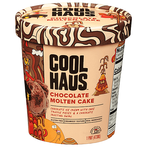 CoolHaus Chocolate Molten Cake Ice Cream 1 Pt